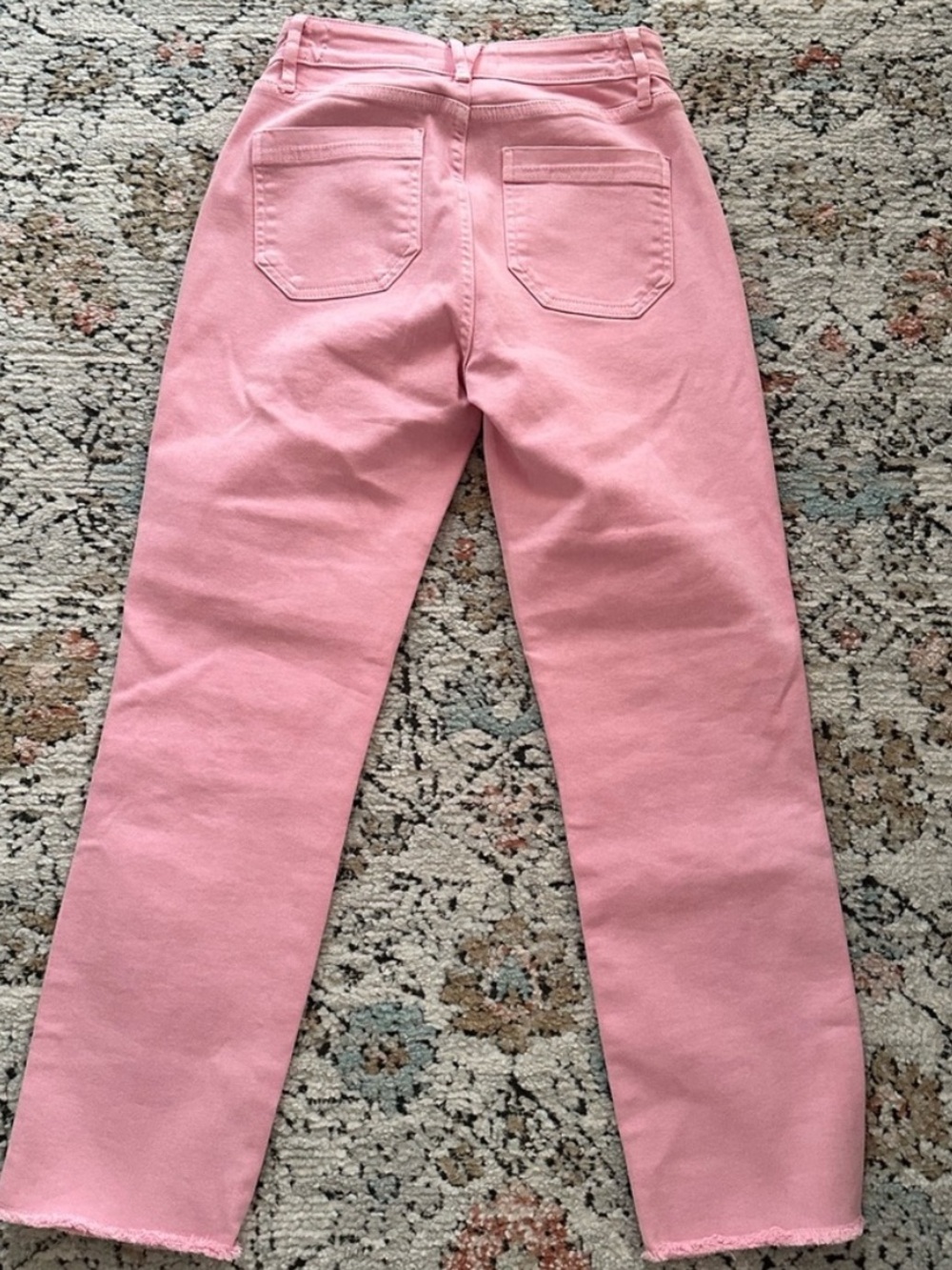 Vineyard Vines Pink High Rise Straight Crop Jeans | 24 - Picture 3 of 5